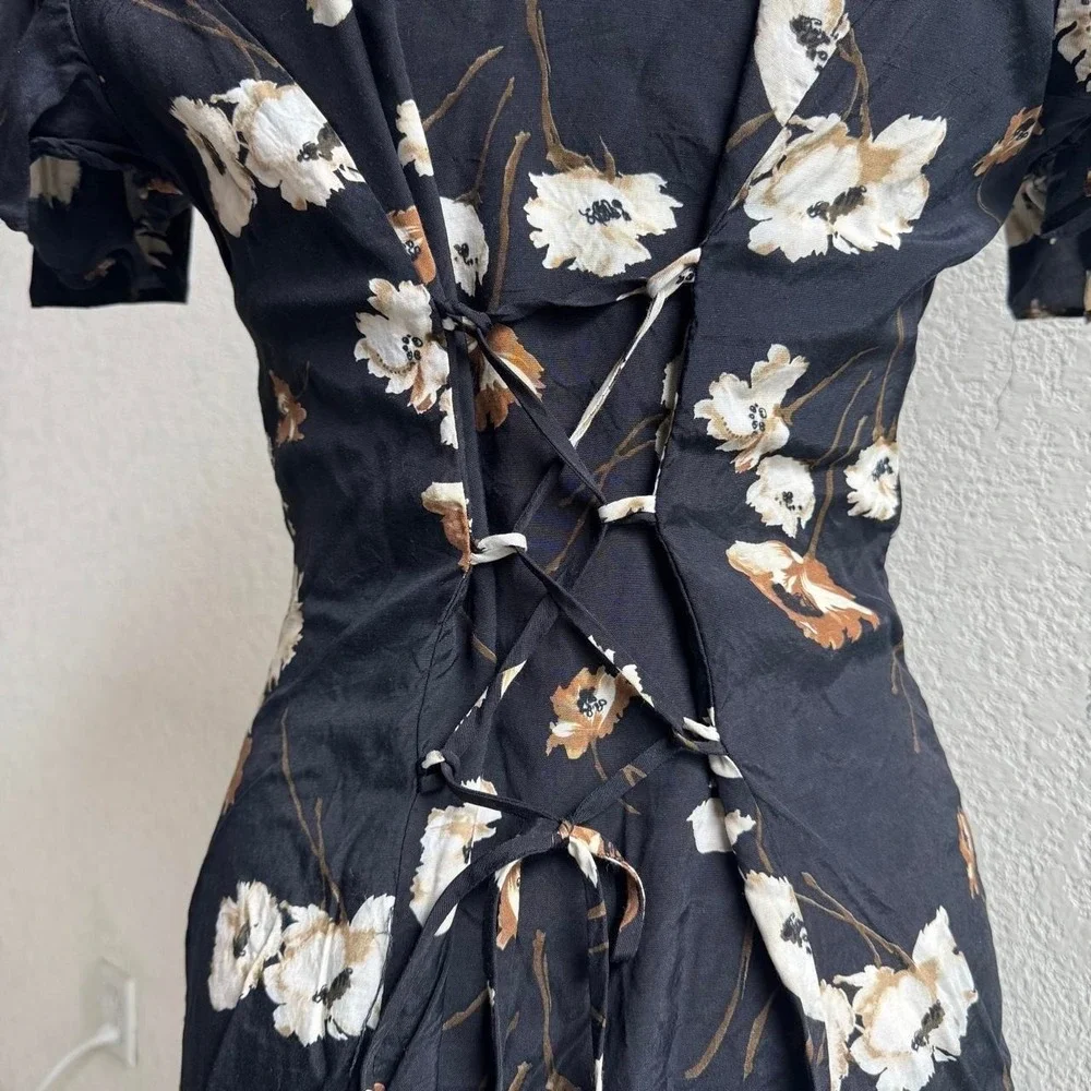 Caroline Wells Collection Rayon Floral Maxi Dress - Picture 6 of 8